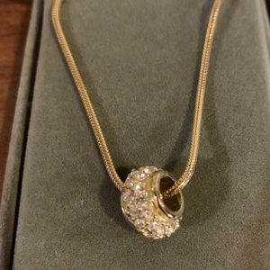 Rondell charm necklace with 24” chain